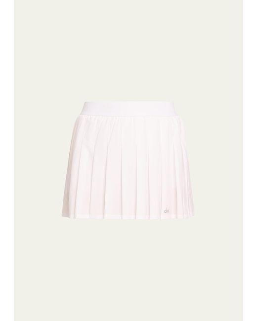 Alo Yoga Natural Varsity Tennis Mini Skirt