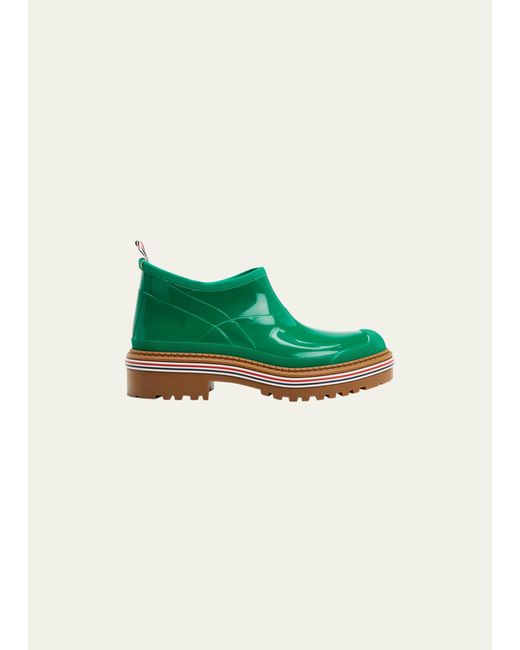 Thom Browne Rubber Garden Ankle Boots in Green for Men Lyst