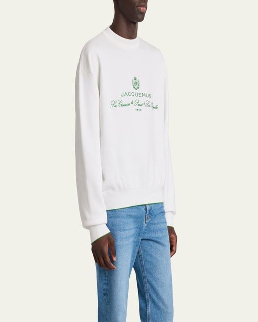 Jacquemus Multicolor La Maille Venice Crewneck Sweater for men