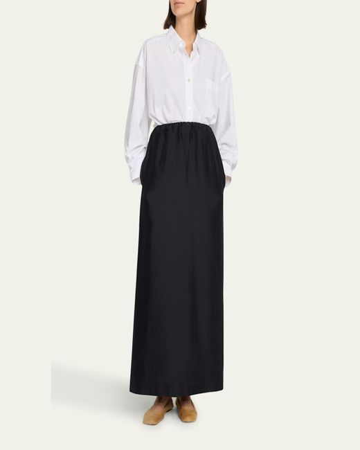 The Row Black Saul Maxi Skirt With Pockets