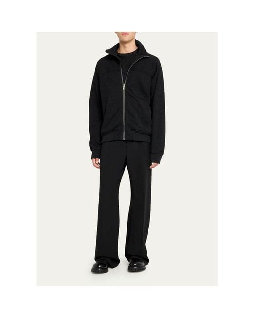 Rick Owens Black High Neck Full-Zip Jacket for men