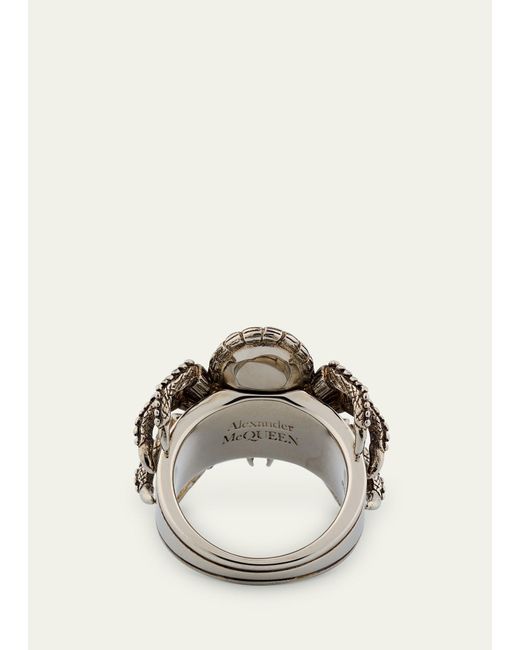Alexander McQueen Natural Spider Ring for men