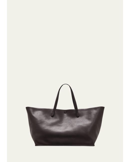 The Row Multicolor Idaho Xl Tote Bag In Saddle Leather