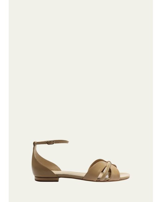 Alexandre Birman New Sue Leather Ankle strap Sandals in Natural Lyst