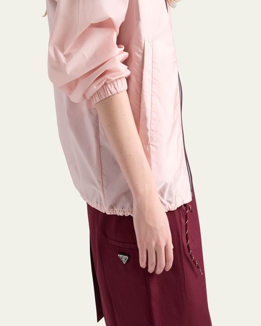 Prada Pink Re-Nylon Zip-Up Jacket