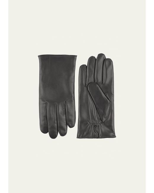 Hestra Black Hairsheep Machine Plain Gloves for men