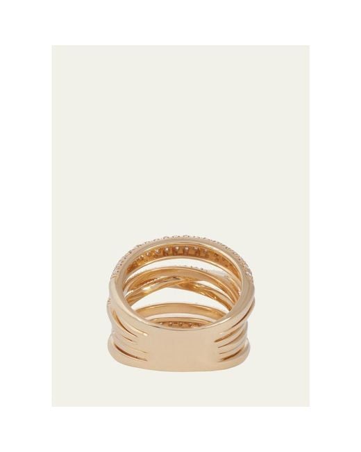 Sidney Garber Natural 18K Scribble Ring