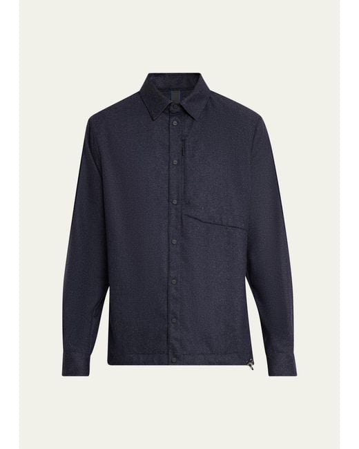 Sease Blue New Gate Drawstring Shirt for men