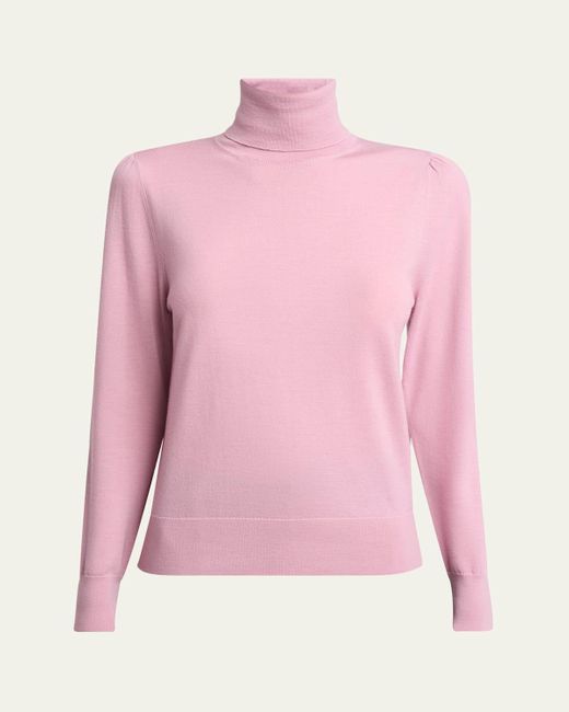Dries Van Noten Pink Tagine Turtleneck Wool Sweater
