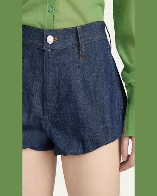 FRAME Blue The Shell Shorts