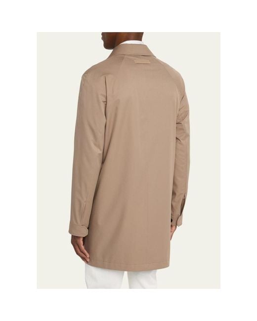 Zegna Natural Microfiber Raincoat for men