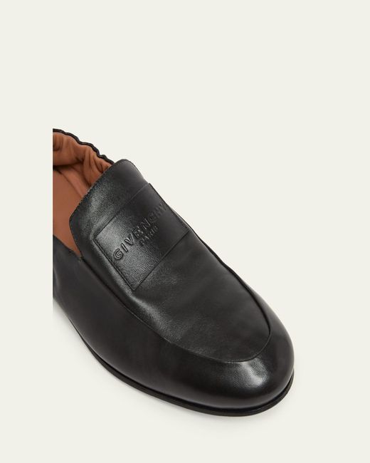 Givenchy White Leather Elasticized Loafers for men