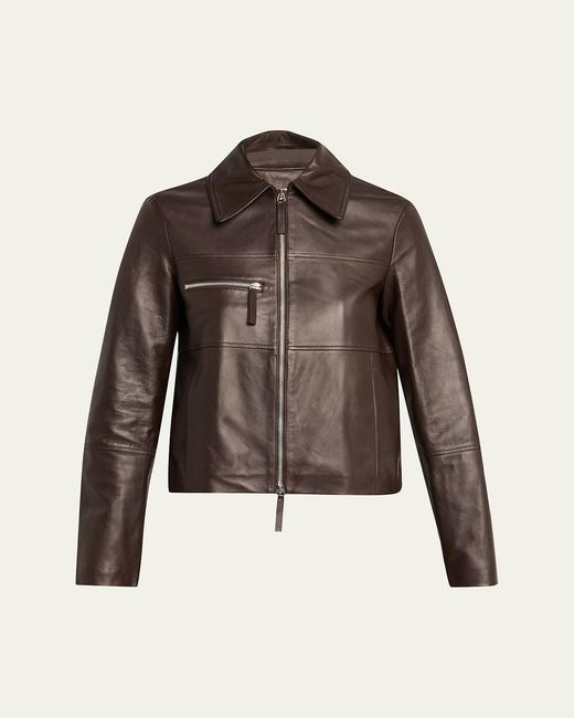 Proenza Schouler Brown Annabel Leather Jacket