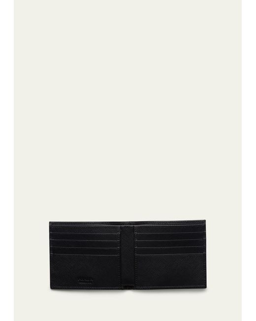 Prada Black Re-nylon Bifold Wallet for men