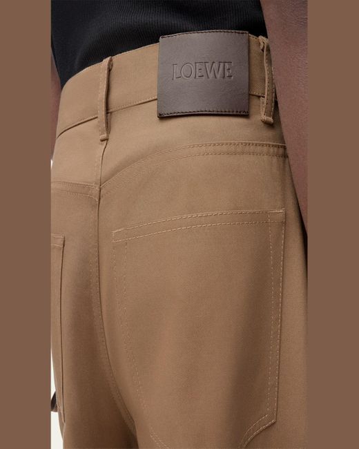 Loewe Natural Cotton Carpenter Pants for men