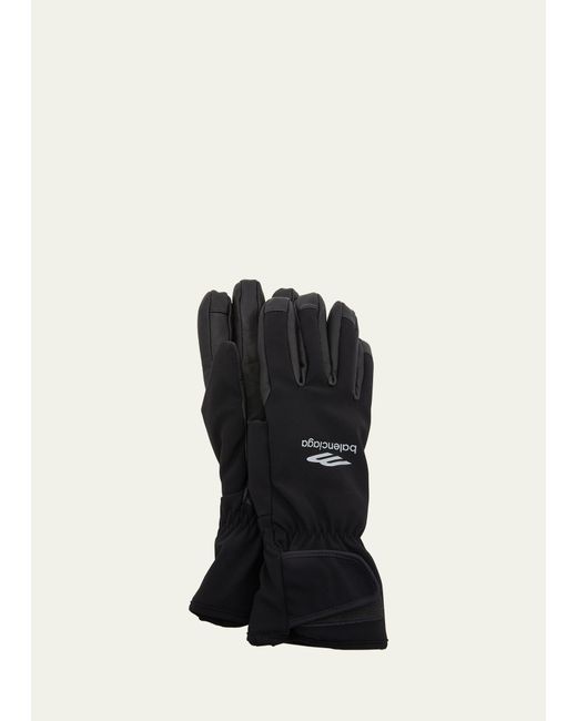 Balenciaga Black 3b Sports Icon Ski Gloves