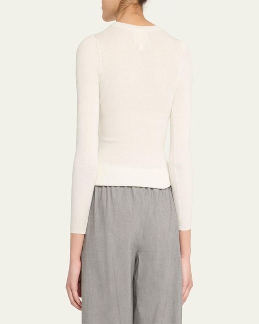Twp Natural Ribbed Wool Pullover