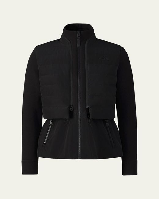 Mackage Black Priscilla 3-In-1 Hybrid Lightweight Down Jacket