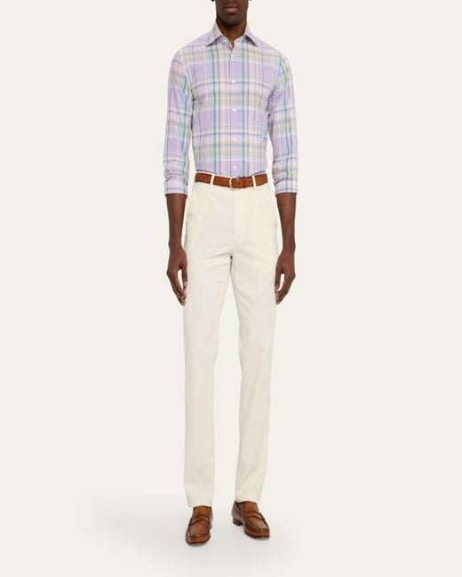 Ralph Lauren Blue Plaid Sport Shirt for men