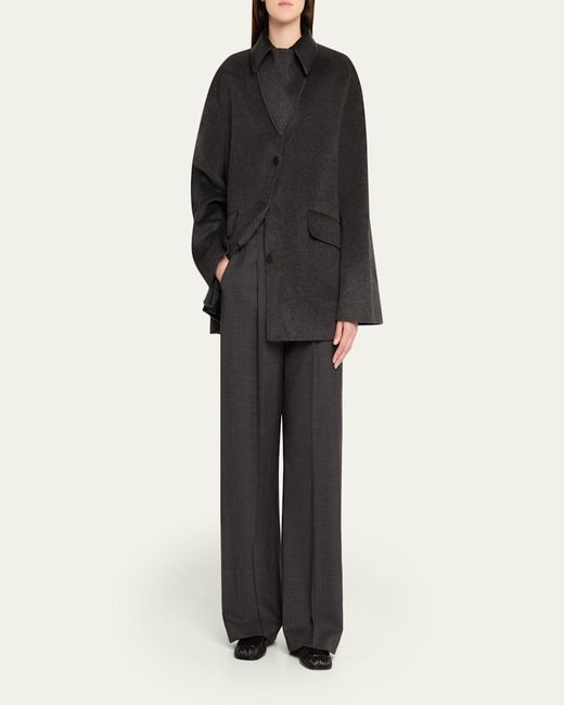 Nanushka Black Jada Double Wool Jacket