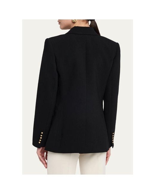 Kobi Halperin Black Rue Single-Button Crepe Jacket