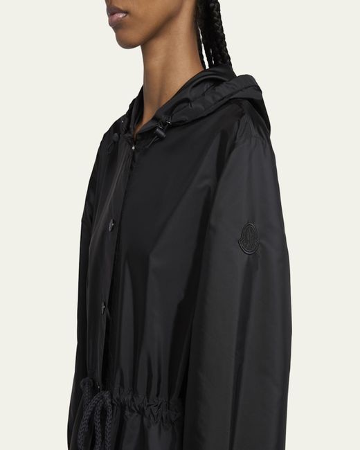 Moncler Black Rochebonne Hooded Drawstring Jacket