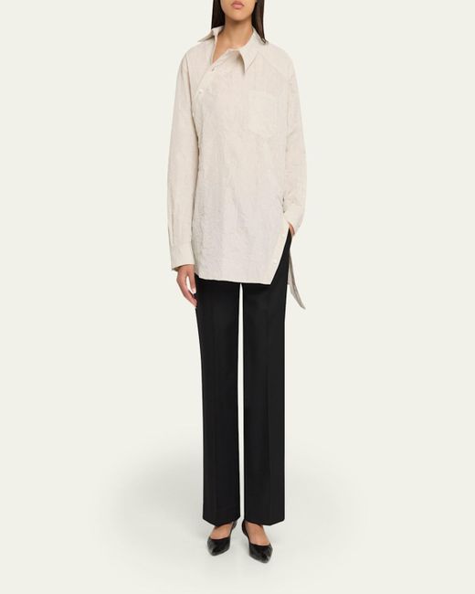 Peter Do Kiko Spiral Button-Down Shirt in White | Lyst