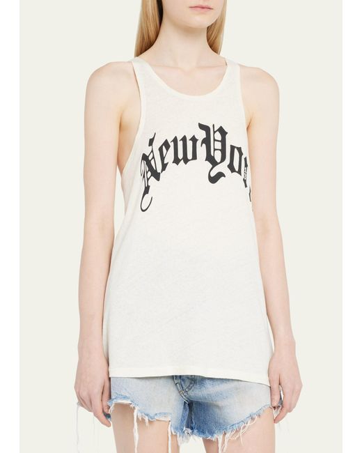 R13 Natural New York Relaxed Tank Top
