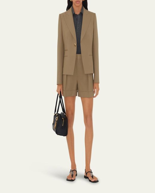 Burberry Natural Single-Breasted Jacket