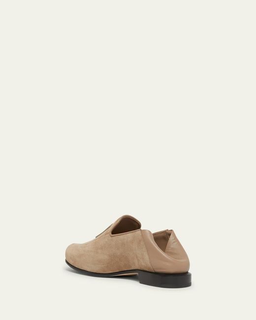 Givenchy Natural Label Suede Foldable Loafers for men