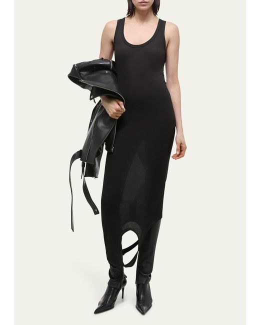 Helmut Lang Black Double-layered Tank Top