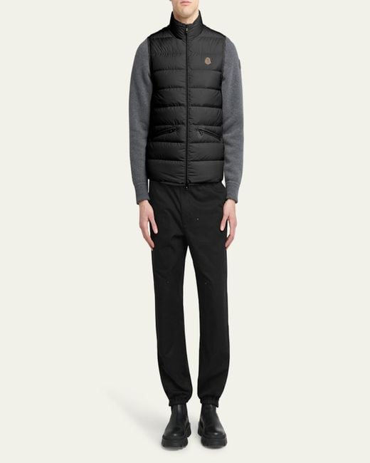 Moncler Black Treompan Down Puffer Vest for men