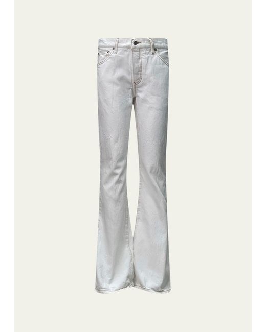 Cout de la Liberte White Jimmy Waxed Twill Jeans for men