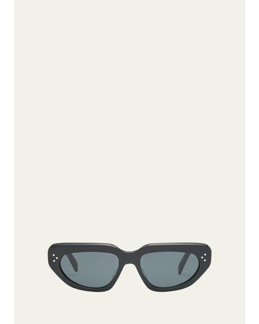 Céline Gray 3-dot Acetate Cat-eye Sunglasses for men