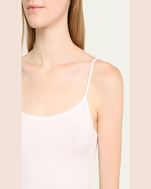 Hanro White Soft Touch Spaghetti-Strap