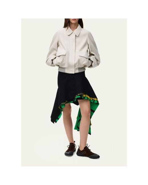 Loewe Natural Suede Oversized Bomber Jacket
