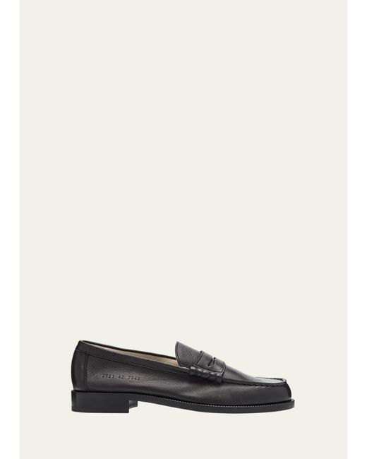 Common Projects White Soft Leather Penny Loafers for men