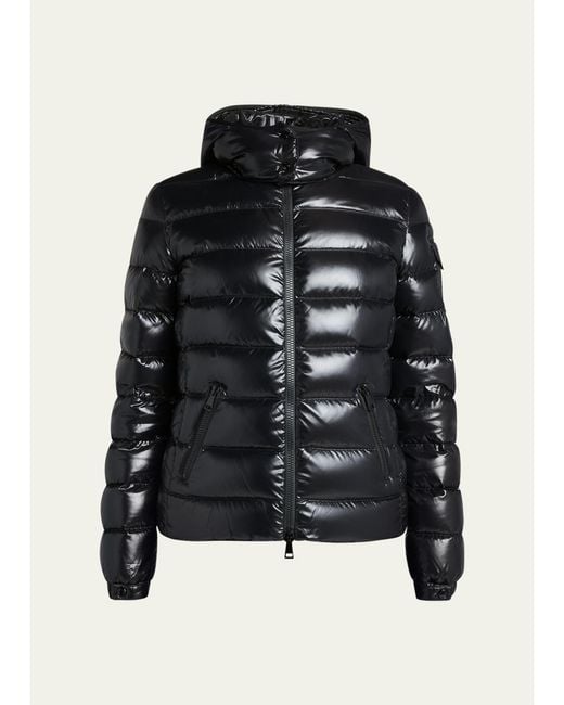 Moncler Black Bady Hooded Short Down Jacket
