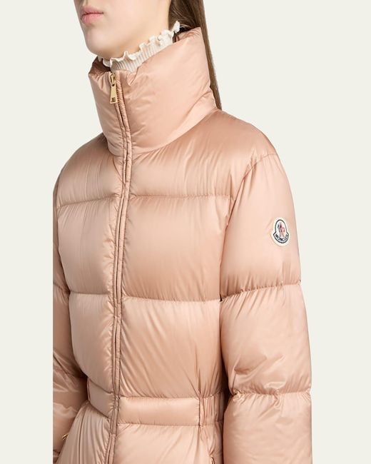 Moncler Gray Brossette Down Puffer Jacket