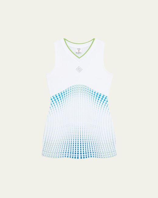 princess polly baby blue dress Carina Chainmail Square Neck Mini Dress Blue Ombre main image 0
