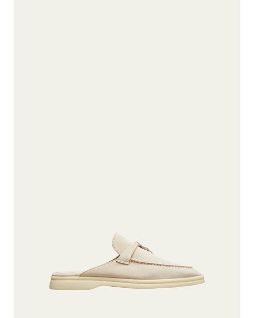 loro piana babouche charms walk suede mules