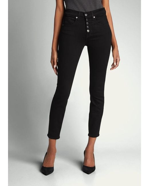 Veronica Beard Black Debbie High-rise Skinny Jeans