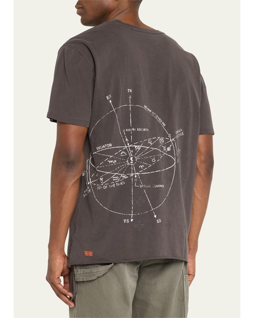 Ksubi Black Diagrams Biggie Faded T-shirt for men