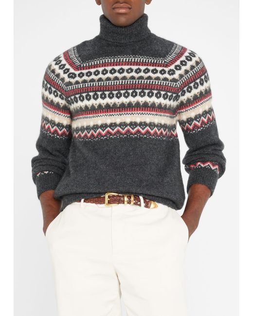 Printed turtleneck mens hotsell