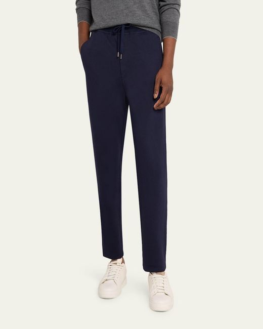 Brunello Cucinelli Blue Casual Drawstring Pants for men