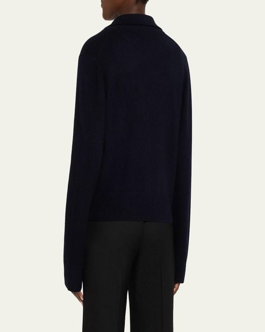 Vince Blue Lapel Button Cardigan