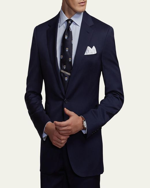 Ralph Lauren Blue Gregory Hand-Tailored Wool Serge Suit for men