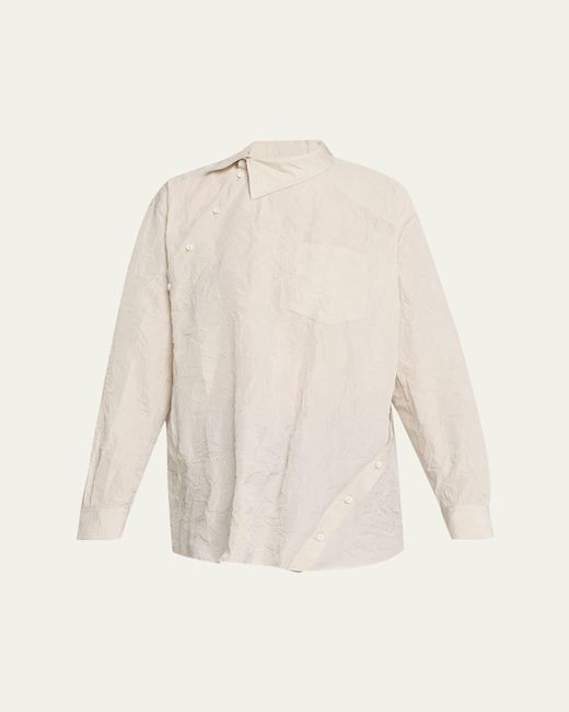 Peter Do Kiko Spiral Button-Down Shirt in White | Lyst
