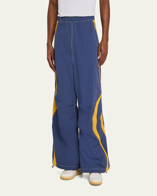 ERL Blue Side-Stripe Ufo Track Pants for men
