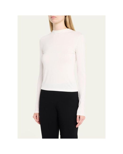 Vince White Tie-Neck Top